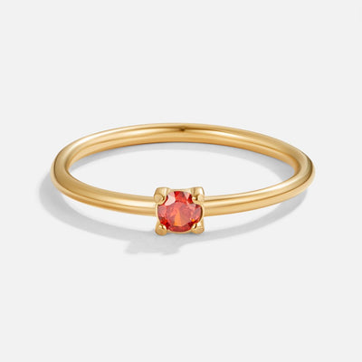 Anelli d'oro con pietra di nascita