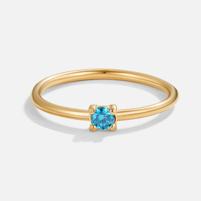 Anelli d'oro con pietra di nascita