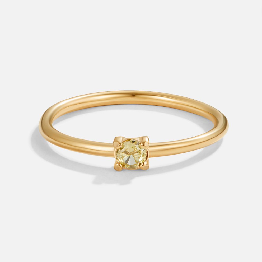 Anelli d'oro con pietra di nascita