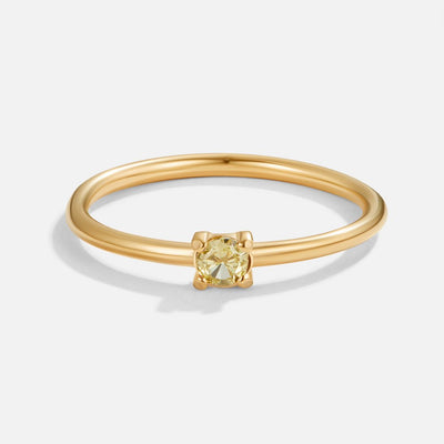 Anelli d'oro con pietra di nascita