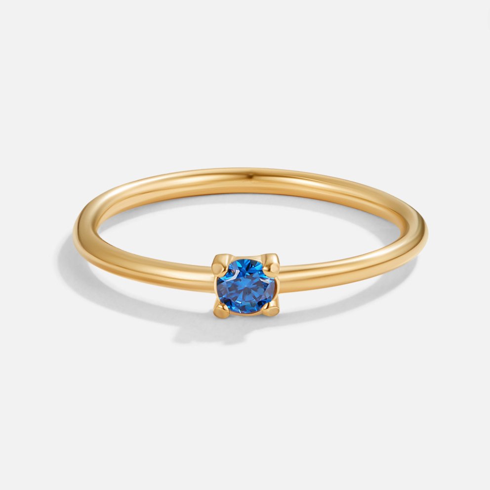Anelli d'oro con pietra di nascita
