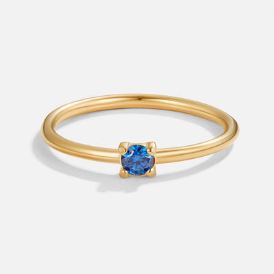 Anelli d'oro con pietra di nascita