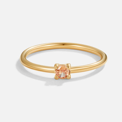 Anelli d'oro con pietra di nascita
