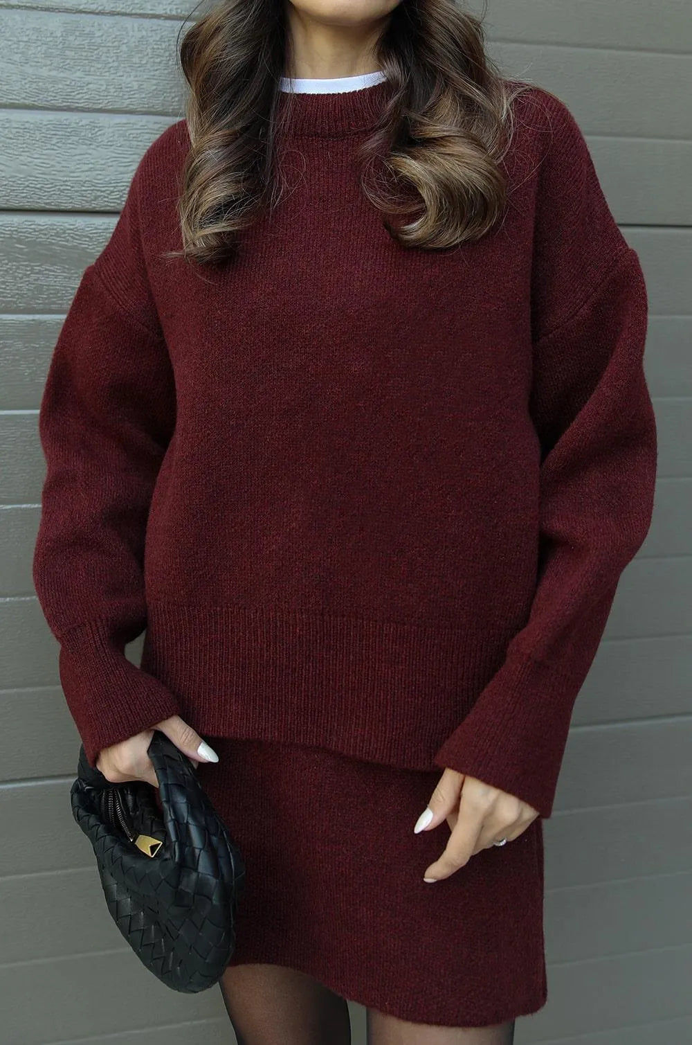Helena - Completo gonna a maglia (top + gonna)