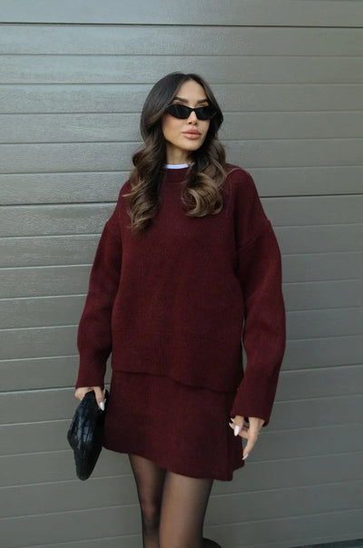 Helena - Completo gonna a maglia (top + gonna)