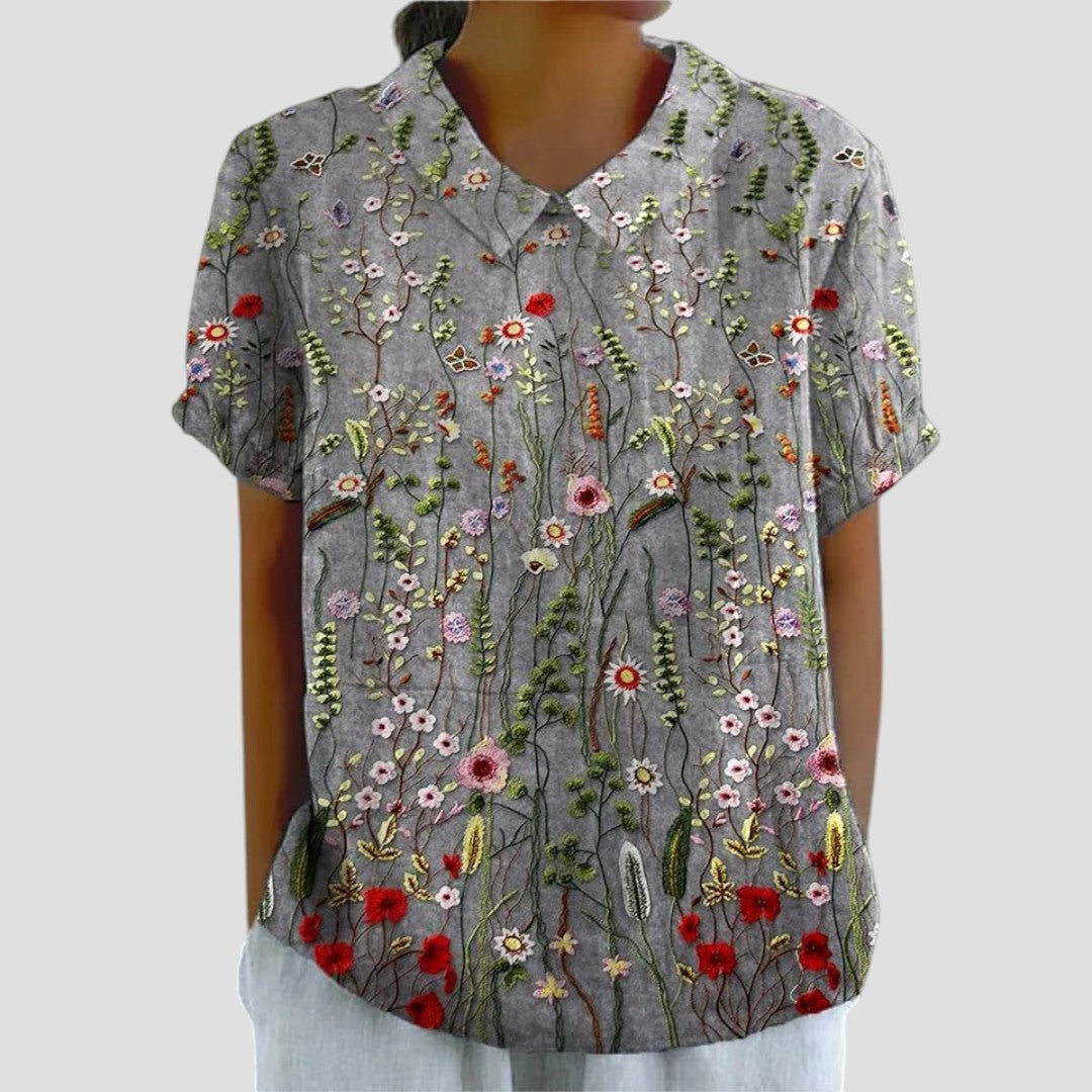 REBECCA™ | BLUSA CON COLLETTO