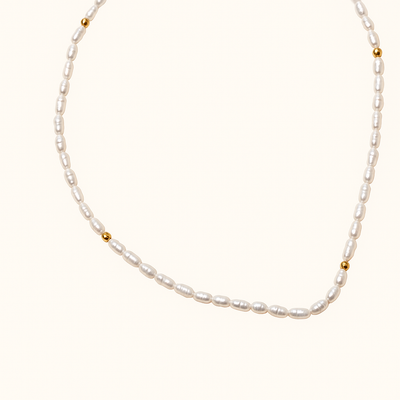 BALI Collana di Perle Dorate