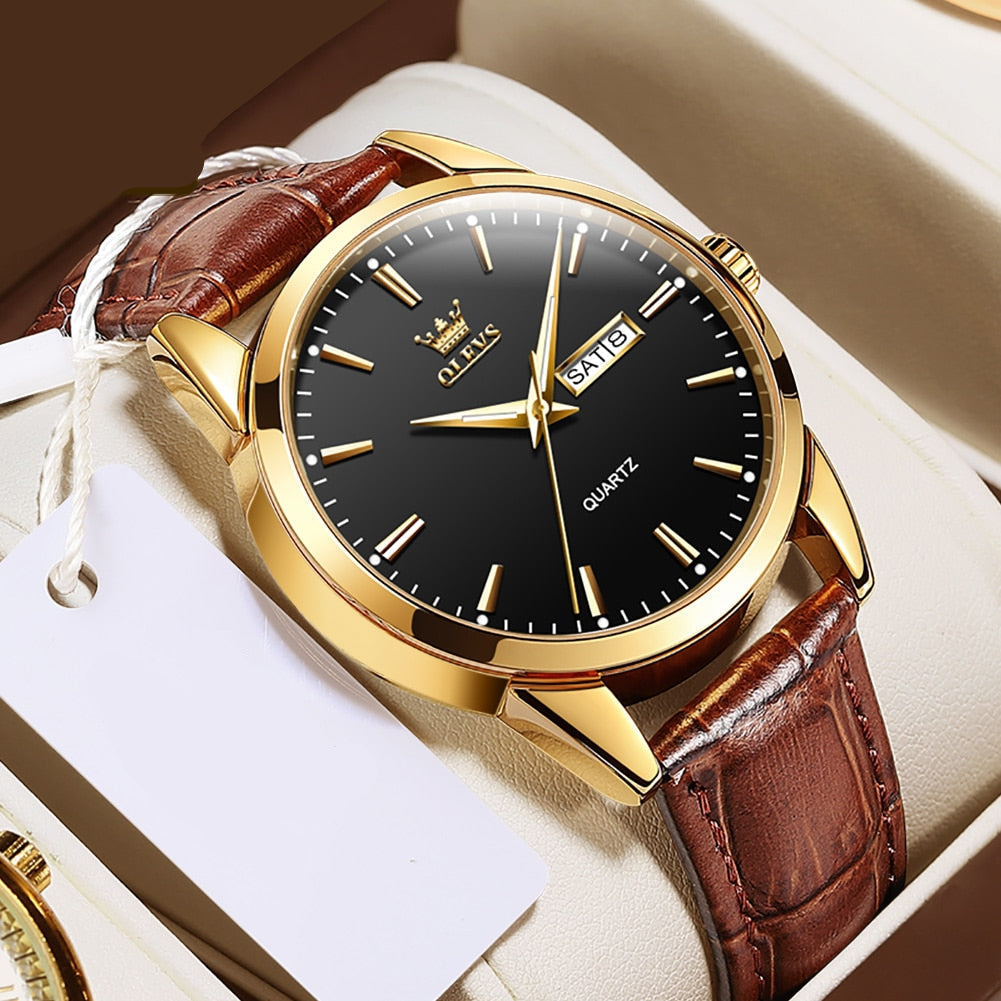 Orologio da affari in pelle di lusso™ Olsen & Olsen