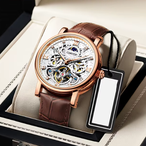 Orologio Automatico Meccanico in Pelle da Affari™ - Olsen & Olsen