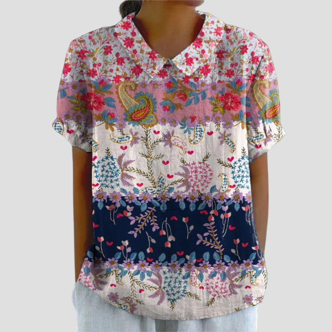 ZOE™ | BLUSA CON COLLO