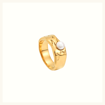 SISTA Anello con Perla d'Oro