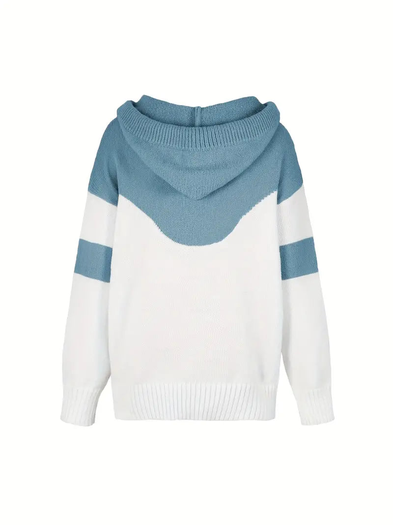 Pinky - Pullover a blocchi con cappuccio