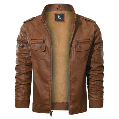 Giacca Biker in Fleece