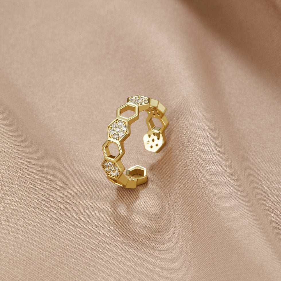 Cinthia - Anello in oro e cristallo