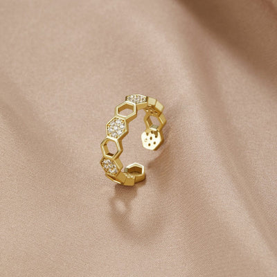 Cinthia - Anello in oro e cristallo