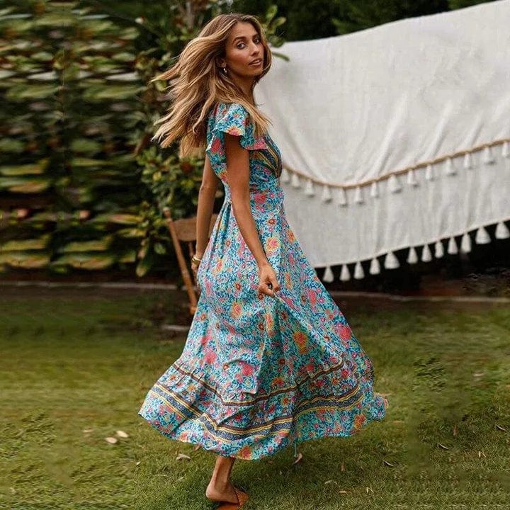 Veronica™ - Maxi Abito Con Spacco Alto