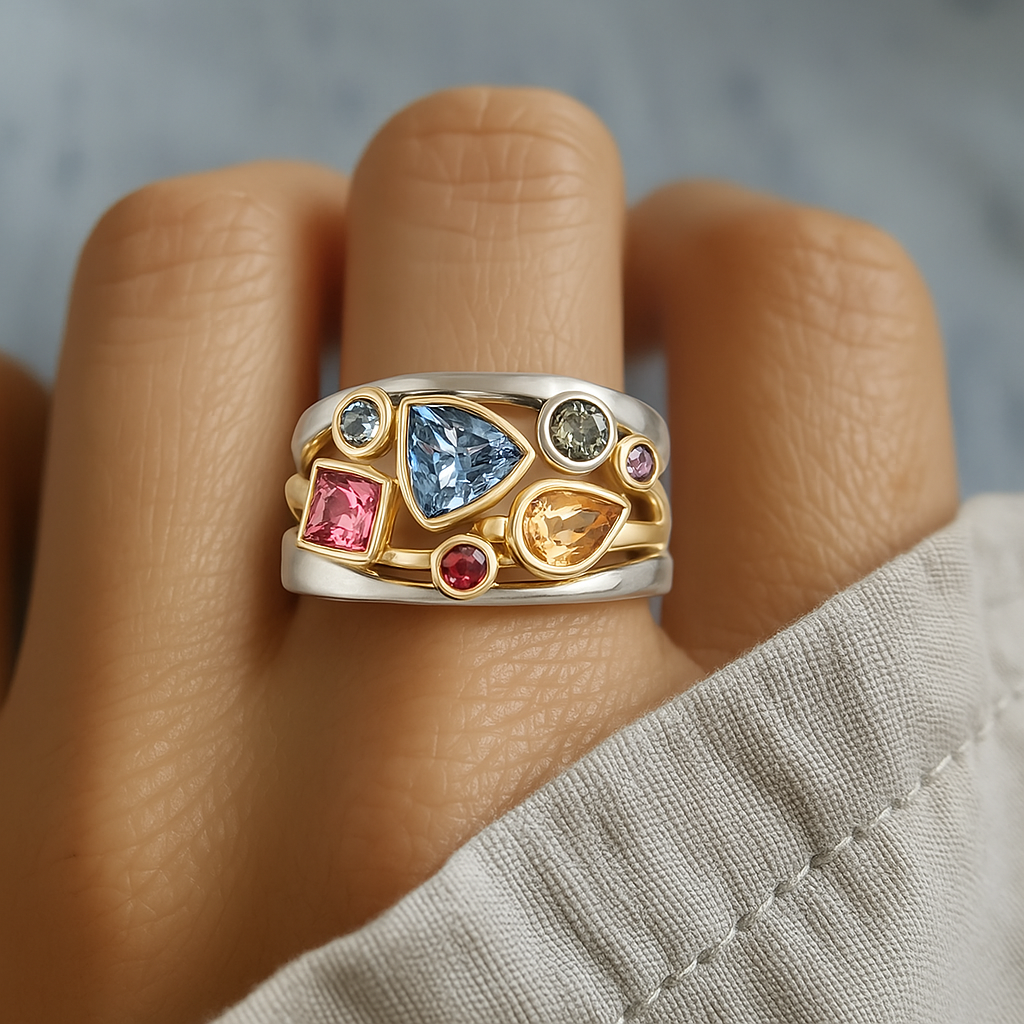 Anello Vintage Bunter Zircone