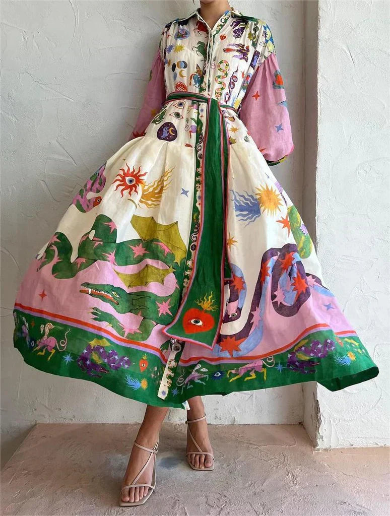 Gabriella - Abito Maxi Colorato