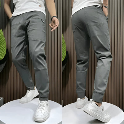 TOMMASO - Pantaloni cargo elasticizzati premium