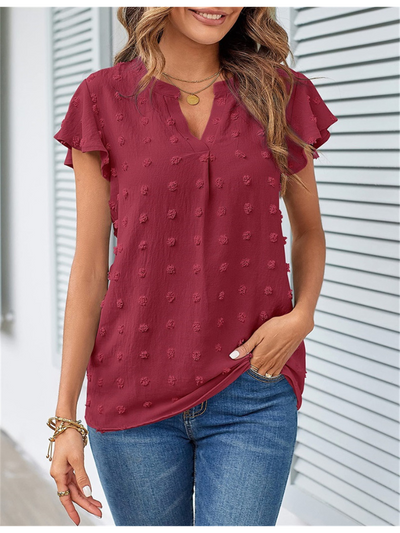 Hannah | Bluse con Patchwork e Rouches