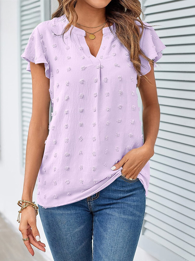 Hannah | Bluse con Patchwork e Rouches