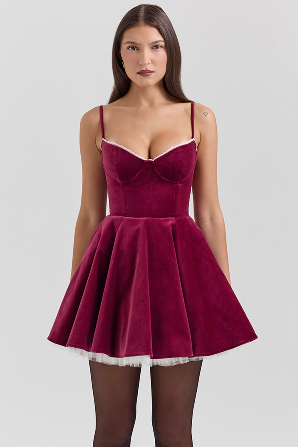 SELENA - Mini abito bordeaux