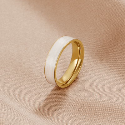 Anello Banda Bianco Sahara