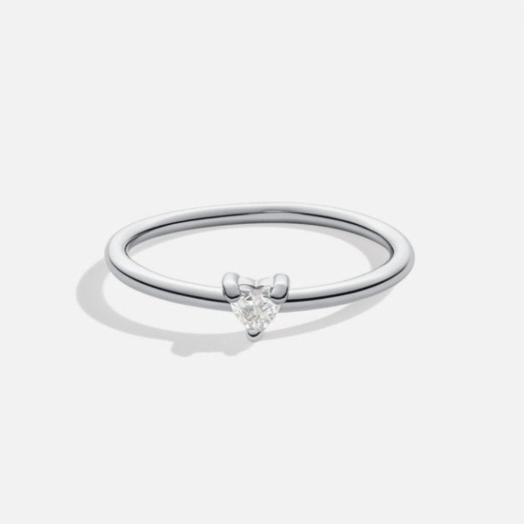 Anello a Cuore di Cristallo 'Kleine Liebe'