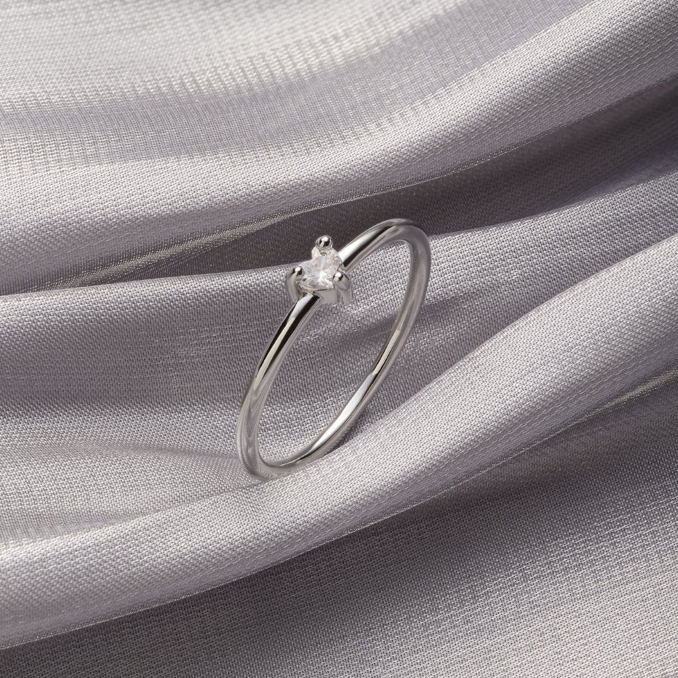 Anello a Cuore di Cristallo 'Kleine Liebe'