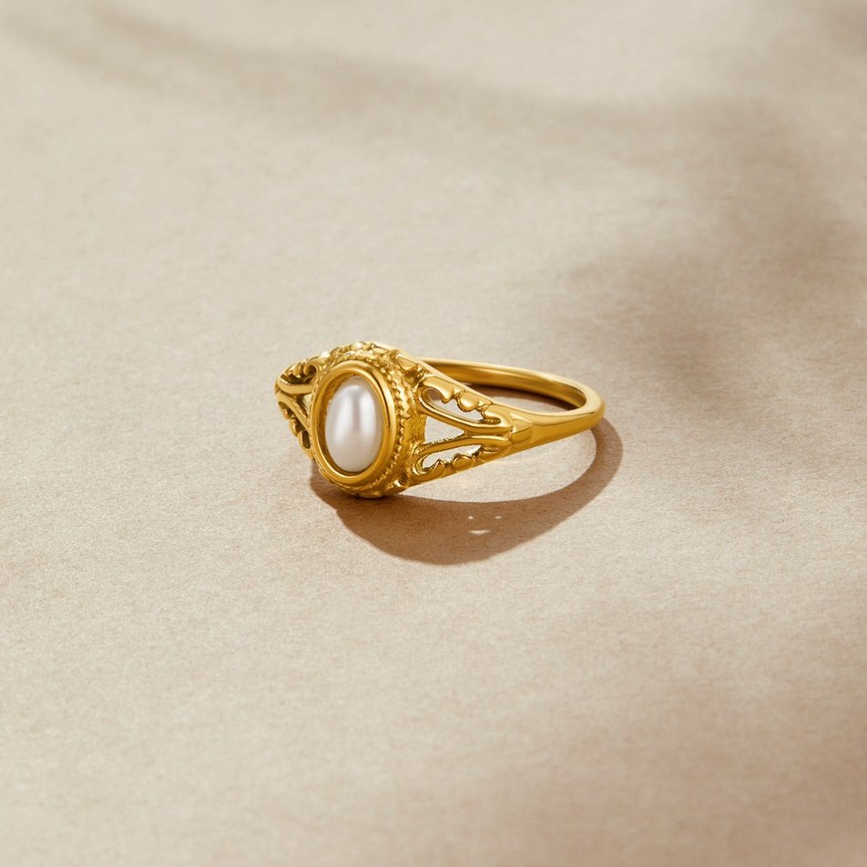 Aitana - Anello di Perle Vintage